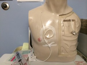 My practice buddy...who knew I would learn so many nursing skills! My mom would be so proud.